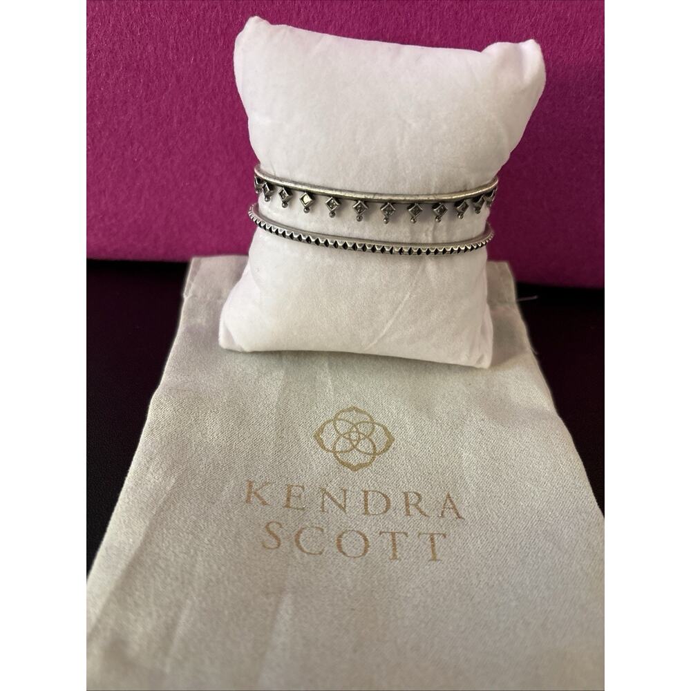 Kendra Scott - 14 Kt Gold Filled Silver Tone Cuff Bracelets